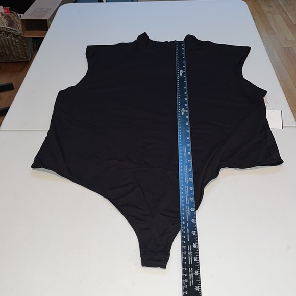 Good American size 14-16 black mock turtle neck power thong bodysuit NWT - Picture 4 of 11